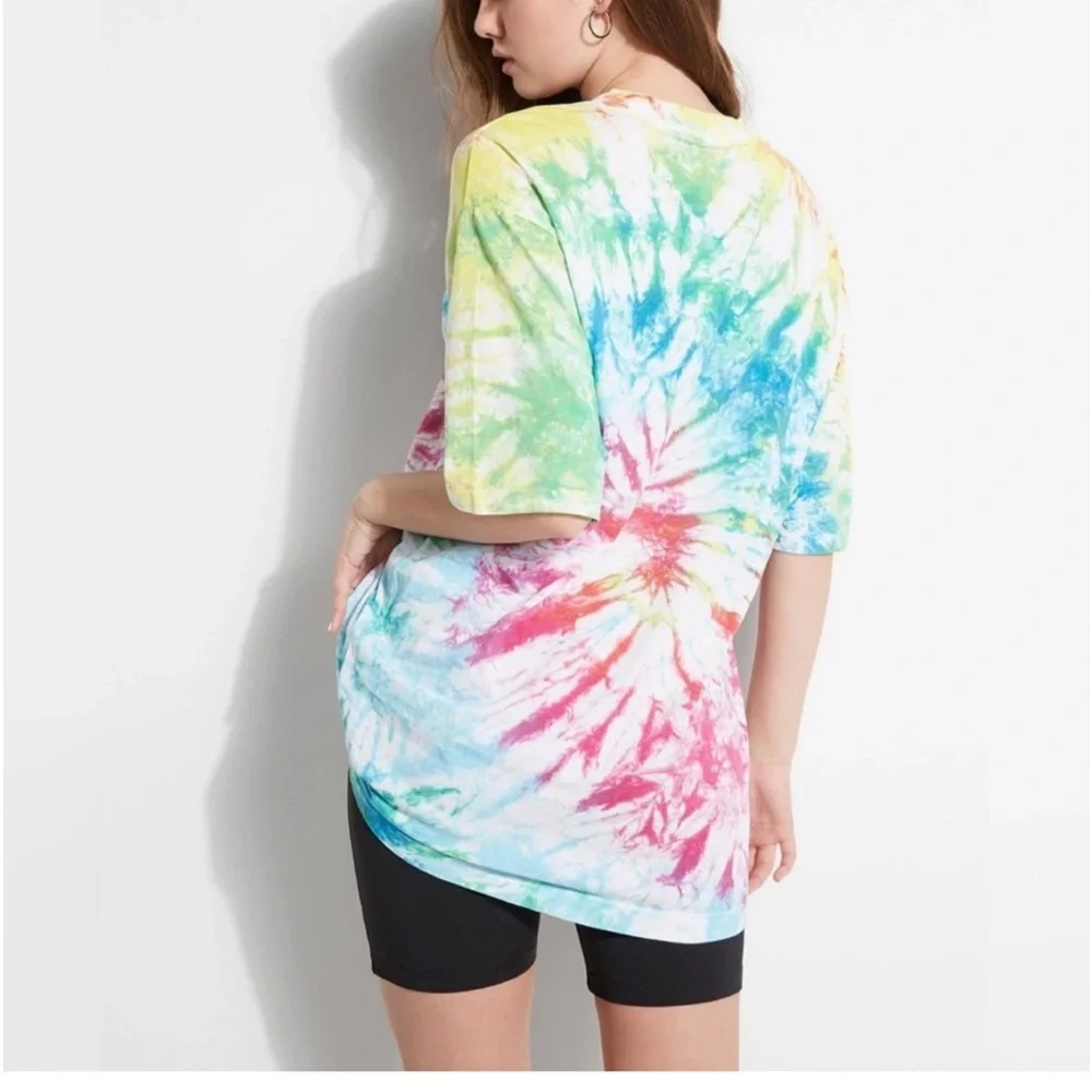 GUESS JEANS Tie Dye Oversized T-shirt XL - Picture 6 of 8